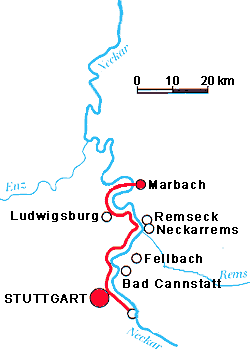 Karte Marbach